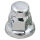 Chrome Nut Cover - 32mm Flat Top & Flared Base
